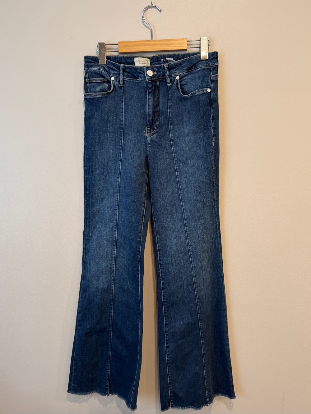 Pilcro Anthropologie Flare Jean Size 27 70s Boho
